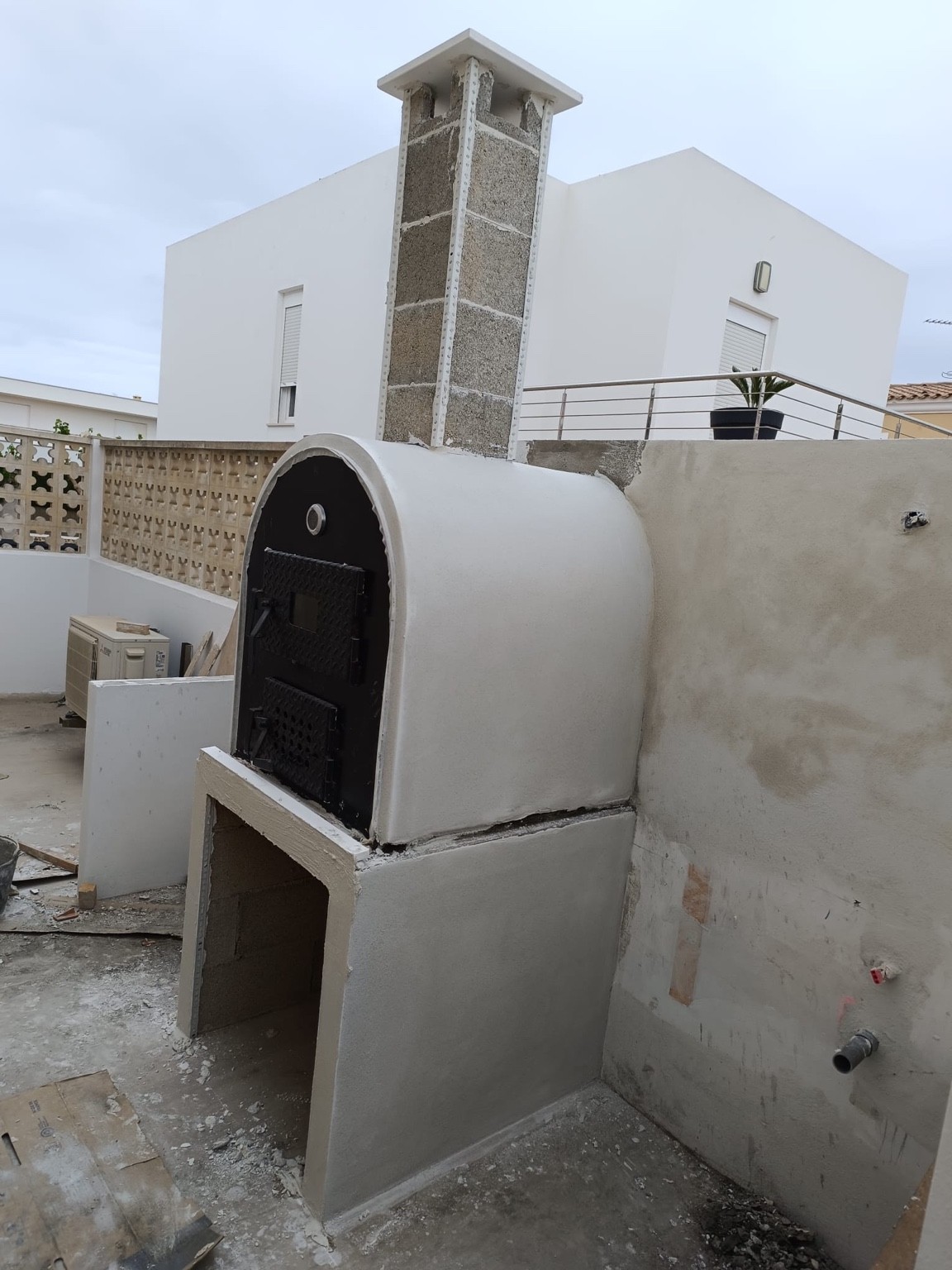 Horno y barbacoa terminados